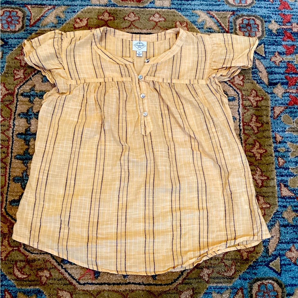 St. John’s Bay sleeve blouse, cotton, XL